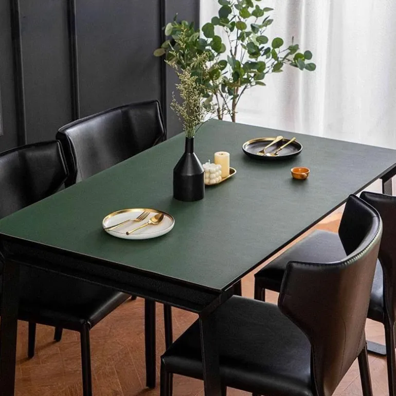 Wasserdichte Tischschutzmatte aus Leder – nordisches minimalistisches Design