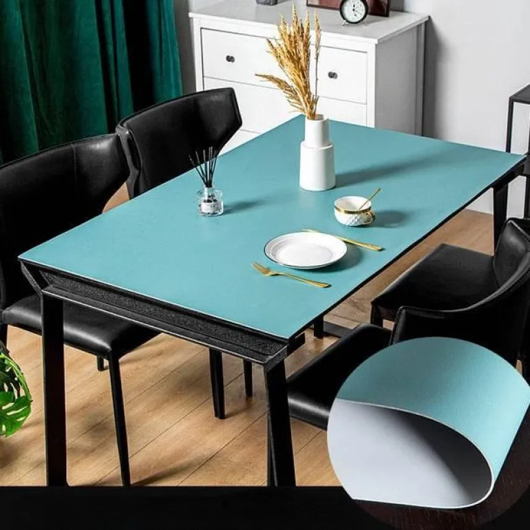 Wasserdichte Tischschutzmatte aus Leder – nordisches minimalistisches Design