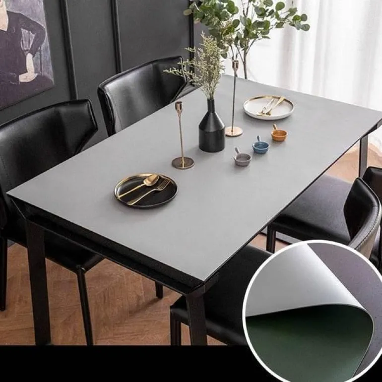 Wasserdichte Tischschutzmatte aus Leder – nordisches minimalistisches Design