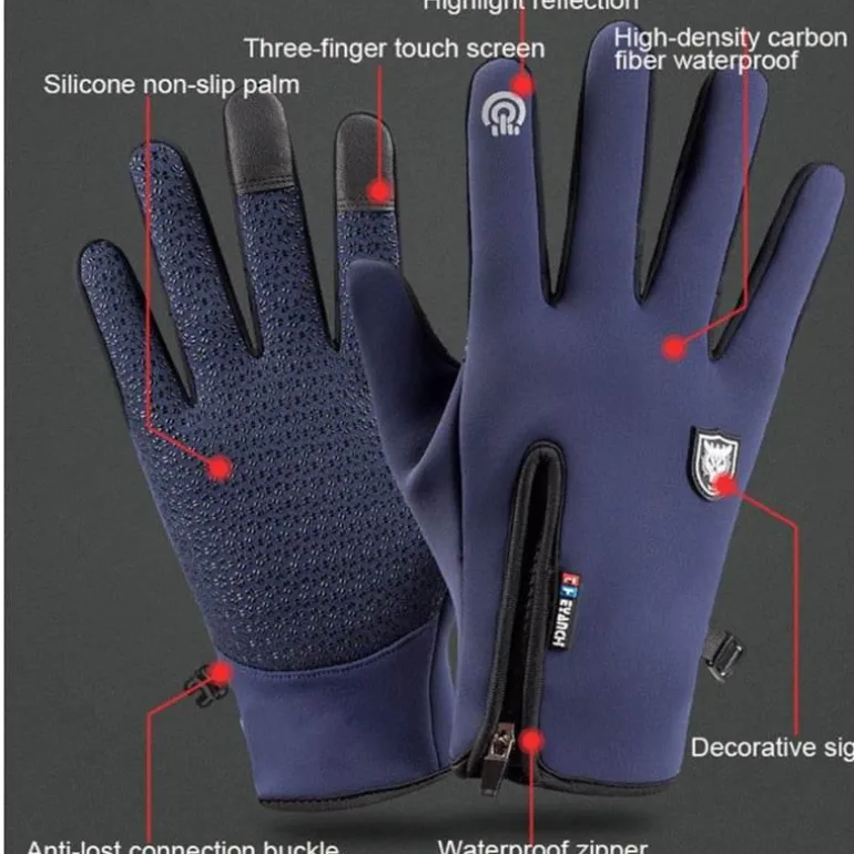 Wasserdichte Touchscreen-Winterhandschuhe – Thermische Wärme und Schutz