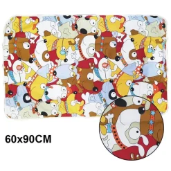 Wasserdichte Wickelunterlage - Wiederverwendbares Cartoon-Design