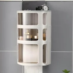 Wasserdichter Badezimmer-Organizer ohne Bohren – Zubehörhalter