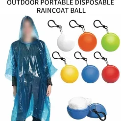 Wasserdichter Einweg-Regenponcho – Notfall-Regenmantel