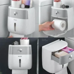 Wasserdichter Toilettenpapierhalter - Badezimmer-Aufbewahrungs-Organizer