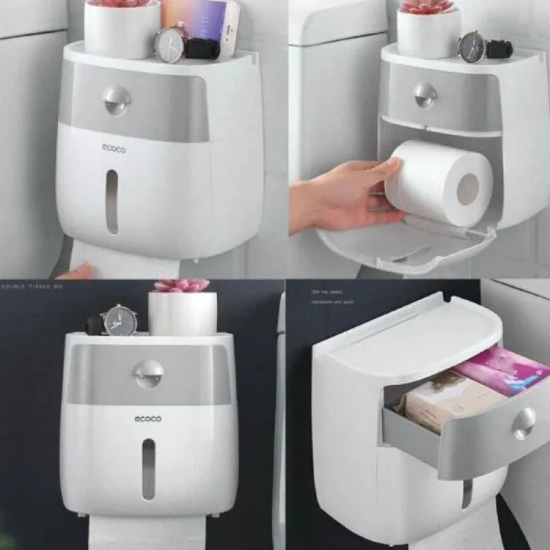 Wasserdichter Toilettenpapierhalter - Badezimmer-Aufbewahrungs-Organizer