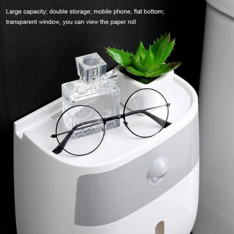 Wasserdichter Toilettenpapierhalter - Badezimmer-Aufbewahrungs-Organizer