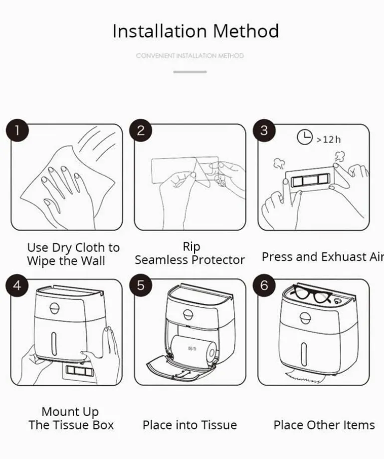 Wasserdichter Toilettenpapierhalter - Badezimmer-Aufbewahrungs-Organizer