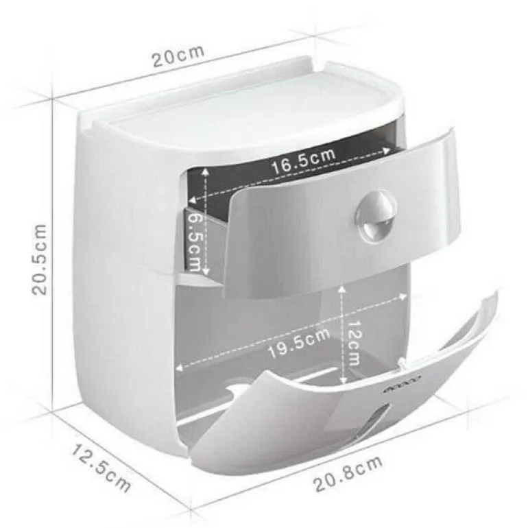 Wasserdichter Toilettenpapierhalter - Badezimmer-Aufbewahrungs-Organizer