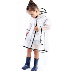 Wasserdichter transparenter Regenmantel für Kinder – süße Regenbekleidung für Kinder