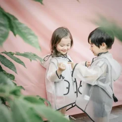 Wasserdichter transparenter Regenmantel für Kinder – süße Regenbekleidung für Kinder