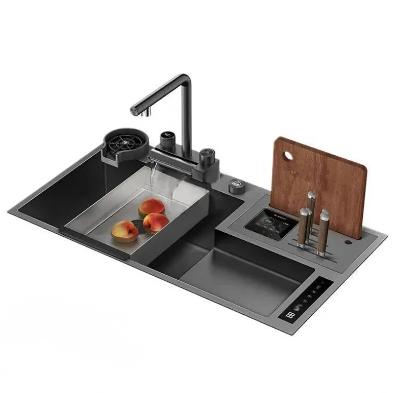 Wasserfall-Waschtischarmatur mit Touch-Steuerung – Modernes Design