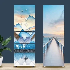 Wasserfester selbstklebender Kühlschrankaufkleber – stilvolles Küchendekor