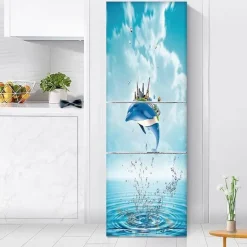 Wasserfester selbstklebender Kühlschrankaufkleber – stilvolles Küchendekor