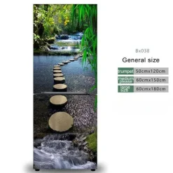 Wasserfester selbstklebender Kühlschrankaufkleber – stilvolles Küchendekor