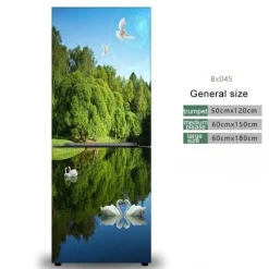 Wasserfester selbstklebender Kühlschrankaufkleber – stilvolles Küchendekor