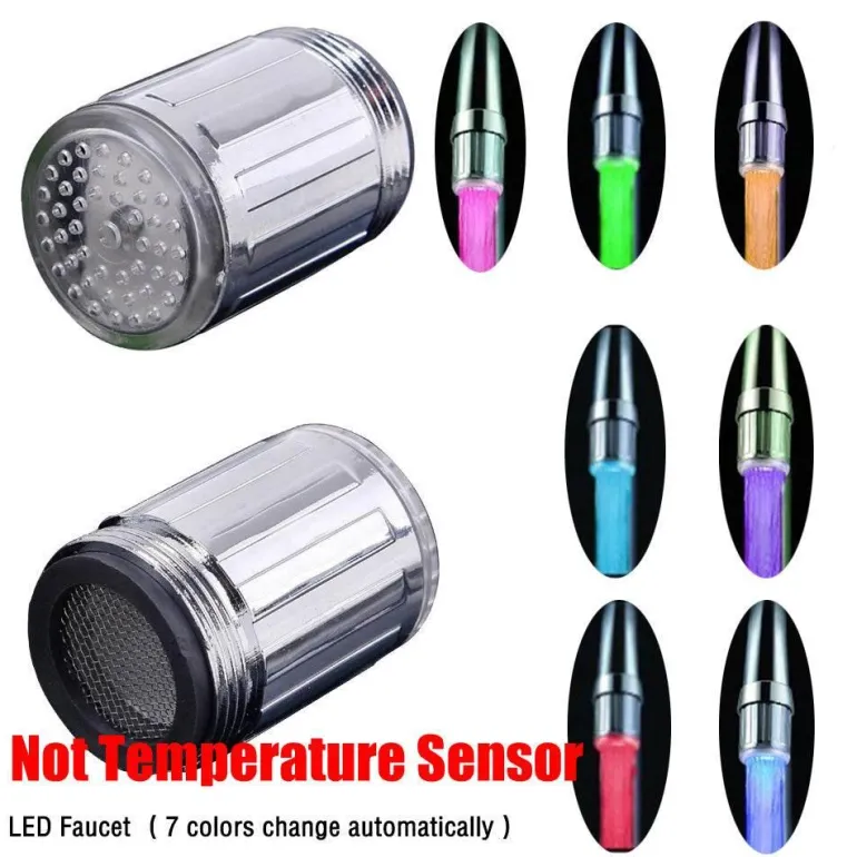 Wasserhahn mit LED-Temperatursensor – Bunter Wasseranzeigehahn