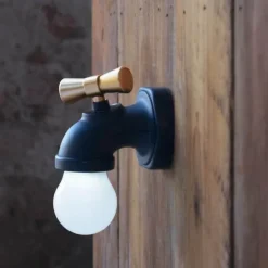 Wasserhahn-Wandlampe - Kreative Wohndekorbeleuchtung