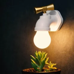 Wasserhahn-Wandlampe - Kreative Wohndekorbeleuchtung