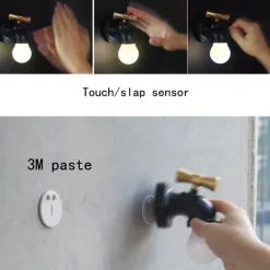 Wasserhahn-Wandlampe - Kreative Wohndekorbeleuchtung