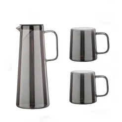 Wasserkrug und Tassenset aus Glas – Elegantes Trinkgeschirr