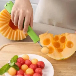 Wassermelonen-Multischneider – Dreifach-Schneidewerkzeug zum einfachen Servieren von Obst