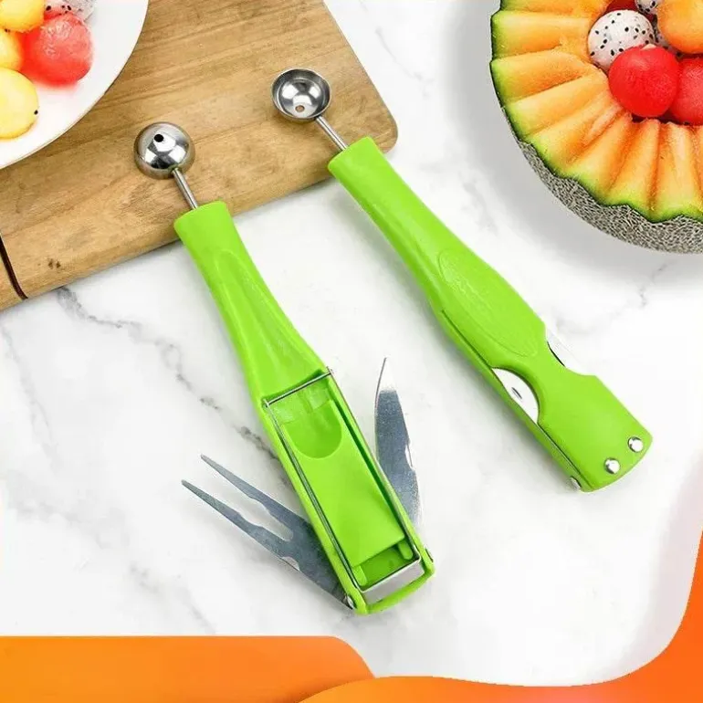 Wassermelonen-Multischneider – Dreifach-Schneidewerkzeug zum einfachen Servieren von Obst