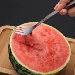 Wassermelonenschneider-Gabel - Schneidwerkzeug aus Edelstahl