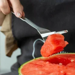 Wassermelonenschneider-Gabel - Schneidwerkzeug aus Edelstahl
