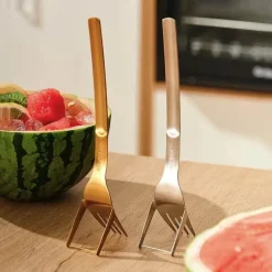 Wassermelonenschneider-Gabel - Schneidwerkzeug aus Edelstahl