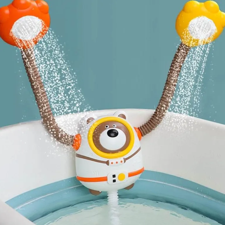 Wassersprinkler-Badespielzeug für Kinder – lustiges Badewannen-Sprühspiel