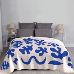 Weiche Matisse-Überwurfdecke – dekorative, kuschelige Decke