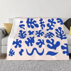 Weiche Matisse-Überwurfdecke – dekorative, kuschelige Decke