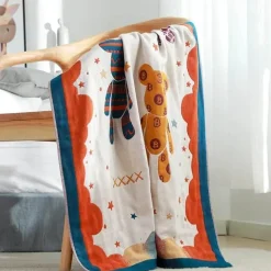 Weiches Badetuch aus Baumwollgaze – saugfähig, 80 x 160 cm