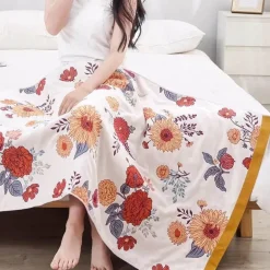 Weiches Badetuch aus Baumwollgaze – saugfähig, 80 x 160 cm