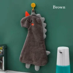 Weiches, saugfähiges Handtuch mit Cartoon-Tiermotiv für Kinder, Küchenspaß