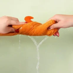 Weiches, saugfähiges Handtuch mit Cartoon-Tiermotiv für Kinder, Küchenspaß