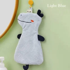 Weiches, saugfähiges Handtuch mit Cartoon-Tiermotiv für Kinder, Küchenspaß