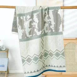 Weiches, schnelltrocknendes Badetuch aus Baumwolle – 70 x 140 cm