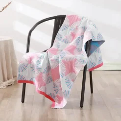 Weiches, schnelltrocknendes Badetuch aus Baumwolle – 70 x 140 cm