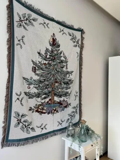 Weihnachts-Überwurfdecke – Festliche Wohnzimmerdekoration & Sofatuch