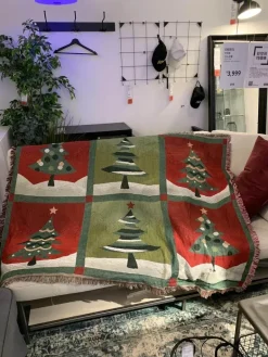 Weihnachts-Überwurfdecke – Festliche Wohnzimmerdekoration & Sofatuch