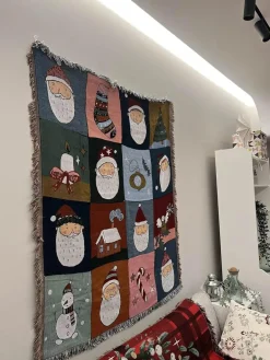 Weihnachts-Überwurfdecke – Festliche Wohnzimmerdekoration & Sofatuch