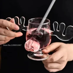 Weihnachtsferien Keramik Doppelschicht Kaffeetasse - Festliches Urlaubs-Trinkgeschirr