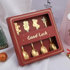 Weihnachtsgeschirr-Set – 4-teiliges Geschirrset mit „Beste Wünsche“-Design