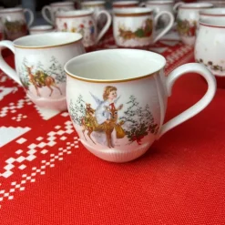 Weihnachtsgeschirr-Set - Teller, Tassen, Schüsseln