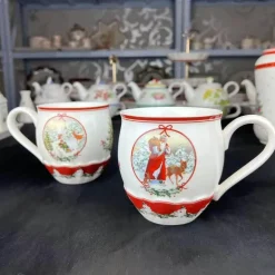 Weihnachtsgeschirr-Set - Teller, Tassen, Schüsseln