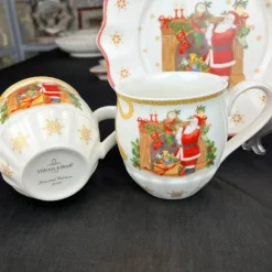 Weihnachtsgeschirr-Set - Teller, Tassen, Schüsseln