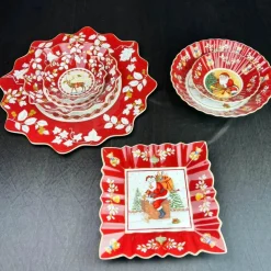 Weihnachtsgeschirr-Set - Teller, Tassen, Schüsseln