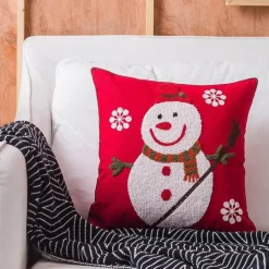 Weihnachtskissenbezüge mit Schneeflocken und Elchmotiv – Festliche dekorative Kissenbezüge