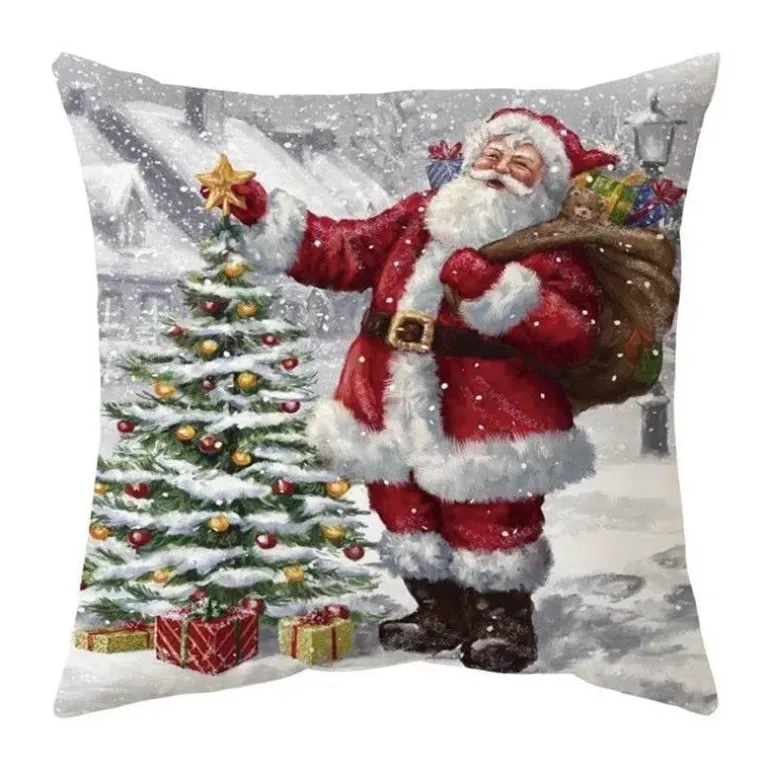 Weihnachtskissenbezug-Set – Festliche Sofadekoration